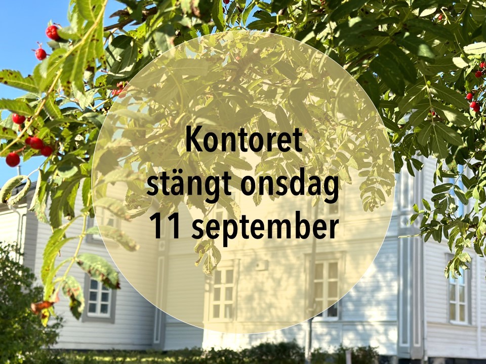 Kontoret stängt 11/9